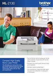 Brother international corporation 100 somerset corporate boulevard p.o. Hl 2130 Brother Uk Manualzz