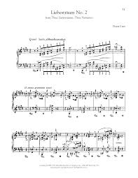 Liebestraum No 2 In E Flat Major Sheet Music Franz Liszt Piano Solo