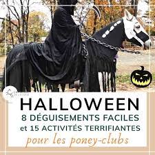 halloween deguisements et activites pour les cavaliers deguisement cheval alezan support tache conseils marqueurs lavables coloriages