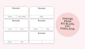Set Of Blank Iphone Reminder Png Stickers Quote Images Etsy Iphone Reminders Reminder Calendar Reminder