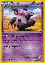 Groink (#326) ist ein pokémon des typs psycho, das es seit pokémon rubin und saphir gibt. Groink Xy01 Boosterserien Einzelkarten Pokemon Mawo Cards