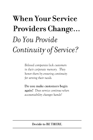 How do edward jones advisors get paid? Do You Provide Continuity Of Service Customer Bliss