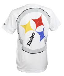 Over the course of the team's history, the team has had several logos while wearing virtually the same uniforms over the years, with subtle changes made to give the uniforms an updated look. Pittsburgh Steelers Big Logo Back T Shirt White New Era