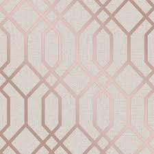 Quartz Trellis Geometric Wallpaper Beige And Rose Gold Fine Decor Fd42306 Geometric Glitter Wallpaper Geometric Wallpaper Beige Geometric Wallpaper