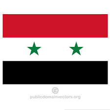The flag resembles the official flag of saudi arabia, including the shahada and a sword, but uses black as its background color. Flaggan Av Syrien Public Domain Vektorer