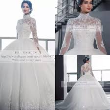 Victorian Arabic Long Sleeves Ball Gown Wedding Dresses Princes Long Sleeve Ball Gown Wedding Dress Wedding Dresses Lace Ballgown Old Fashioned Wedding Dresses