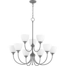 Dian 9 Light Shaded Chandelier Willa Arlo Interiors Finish Zinc