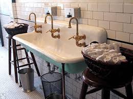 vintage sink, sink, porcelain sink