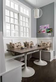 Modern farmhouse style with timeless interiors in northern california. Kitchen Banquette Dining Table Modern Dining Room Chicago By Mosaic Luxe Interior Design Services