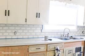 Tile decals such as gypsy yaya did above. How To Paint A Backsplash To Look Like Tile