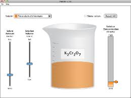 Shows the electric field in the capacitor. Molarity