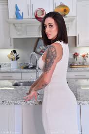 Kitchen fun by stunning housewife Blaire Johnson and her favorite toy 12  photos