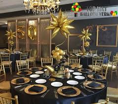 Table Black And Gold 50th Birthday Party Decorations Balloon Centerpieces Black And Gold Party Decorations 50th Birthday Centerpieces 70th Birthday Parties