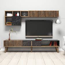 Lcd, led tv, plazma duvar askı aparatı ile tv lerinizi duvara basit ve kolay montaj yapmak mümkün. Milan Tv Unitesi Ceviz Ahsap Tv Unitesi Modelleri