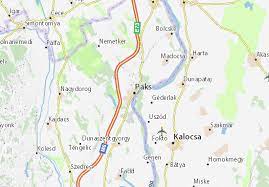 Paks is a small town in tolna county, central hungary, on the right bank of the danube river, 100 km south of budapest. Michelin Landkarte Paks Stadtplan Paks Viamichelin