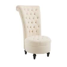 Royal High Back Velvet Tufted Accent Ottoman Chair High Back Accent Chairs Single Sofa Chair Armless Chair Living Room