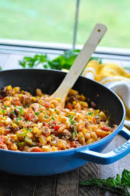 Break up beef and cook until nearly cooked through, about 3 minutes. Cheesy Ground Beef Pasta The Seasoned Mom