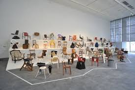 100 Chairs In 100 Days Exhibition View Plastic Garden Chairs Furniture Shop Exhibition Design