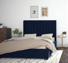 megan tall bed head blue bedroom decor blue room decor tall bed