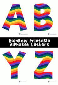 Help kids practice their alphabet letters while strengthening fine motor skills and building vocabulary with these free alphabet printables coloring pages for kids. Rainbow Alphabet Printable Letters Woo Jr Kids Activities