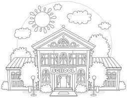 61 514 Escuela Para Colorear Imagenes Y Fotos 123rf