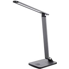 Aukey Desk Lamp 10w Premium Metal Led Table Lamp With High Speed 5v 2 4a Usb Charging Port Stepless Bright Led Table Lamp Lighting Ceiling Fans Wood Design