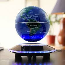 Magnetic Levitating World Map Globe Floating Rotate Earth Led Light Gift 8 Led L Floating Globe Magnetic Levitation Levitation