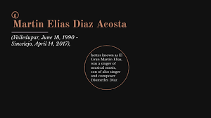 De luto artistas del género por el fallecimiento de martín elias. Martin Elias Diaz By Trabajos De La Proesora