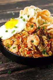 Spicy Indonesian Fried Rice Shrimp Nasi Goreng Recipe Nasi Goreng Recipe Nasi Goreng Shrimp And Rice
