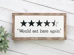 Kitchen Decor Funny Kitchen Signs Would Eat Here Again Etsy Funny Kitchen Signs Wood Kitchen Signs Kitchen Signs