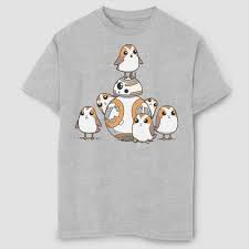 See more ideas about star wars, star wars tshirt, t shirt. Boys Star Wars Cute And Porgs T Shirt Gray Target