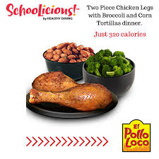 Check spelling or type a new query. Check Out El Pollo Loco S Two Piece Chicken Legs With Broccoli And Corn Tortillas Dinner This Dish Which Is Great For Healthy Dining Nutritious Meals Healthy