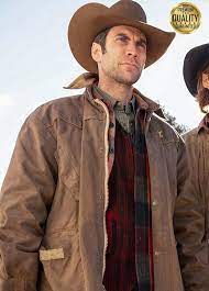 Yellowstone Jamie Dutton Brown Jacket Wes Bentley Jacket In 2021 Cotton Jacket Yellowstone Brown Leather Jacket