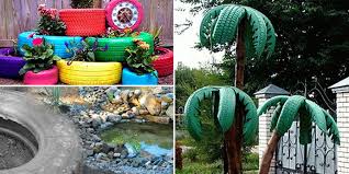 How to make a tire swing if your place has a garden, utilize a wide branch of a large tree to hang a tire from. Old Tires Garden How To Make Tire Garden Diy Projects