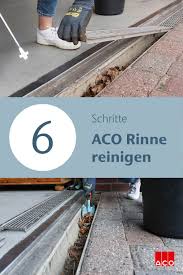 6 Schritte Zum Reinigen Einer Aco Rinne 6 Steps To Clean An Aco Channel In 2020 Entwasserung Hof Entwasserung Reinigen
