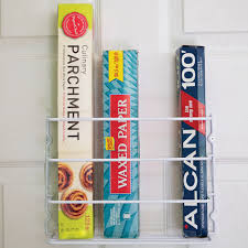 If your kitchen square footage is big enough, you can add one yourself. Evelots Wrap Organizer Rack Kitchen Cabinet Door Wall Plastic Coated Iron Set 2