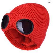 Winter Hat Knitted Ski Cap Warm Windproof With Removable Glasses Warm Knits Winter Hats Warm Hat