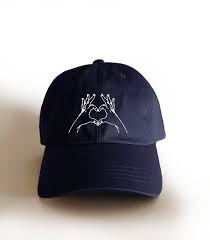 Heart Baseball Cap Embroidered Dad Hat Baseball Hat Embroidery Baseball Cap Navy Dad Hat Gift F Hat Embroidery Cute Hats Heart Baseball