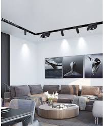 They do scratch the paint on the ceiling rails a bit when you install them. 1pcs Led Track Spotlight 6w 12w Magnetic Suspended Ceiling Lamp Led Magnetic Track Lighting For Home Clothing Shoes Shop Stores Track Lighting Aliexpress