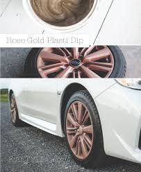 Rubber Spray Paint Plasti Dip Rose Gold Sprinkled And Painted At Ka Styles Co Girly Car Plasti Dip Car Girly Car Accessories
