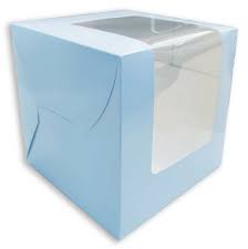 Per case (100 pieces) $19.70. L Shape Window Box Light Blue 8 X8 X8 Folding Box Tall Cake Box Made In Malaysia