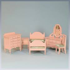 5 Pc Antique German Dollhouse Bedroom Set 1920s 1930s Large 1 Scale Dollhouse Bedroom Dollhouse Decor Doll House