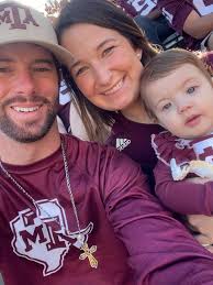 The Aggies are WE, and WE are #3, WE the family of 3 Zoey's 1st game at 8  months 👍🏼 #tamu #aggies #3