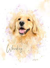 Turn Your Pet Photo In Artistic Watercolor Portrait Zero Shipping Charges Digital Delivery To In 2020 Pet Portraits Watercolor Dog Portrait Custom Pet Portraits