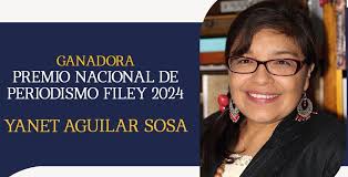Reconocen a la reportera Yanet Aguilar con el Premio Nacional de Periodismo  Cultural FILEY 2024