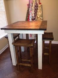Finished Kitchen Pub Tables And Bar Stools Small Kitchen Tables Kitchen Bar Table Diy Kitchen Table