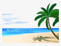 Most of these pictures feature beautiful beach scenes with people, sand, ocean and palm trees and make excellent hd desktop wallpapers. Cartoon Beach Hd Png Download Vhv