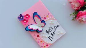 The watering can and flowers Diy Mother S Day Card Mother S Day Card Making Handmade Card For Mom How To Make Birthday Card Youtube