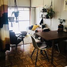 部屋全体 古い団地 アンティーク ヴィンテージファブリック 観葉植物 などのインテリア実例 2018 06 11 10 55 15 roomclip ルームクリップ リビング インテリア 団地 アパートのインテリア インテリア