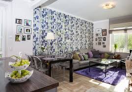 Floral and cream living room. 15 Living Room With Floral Wallpapers Home Design Lover